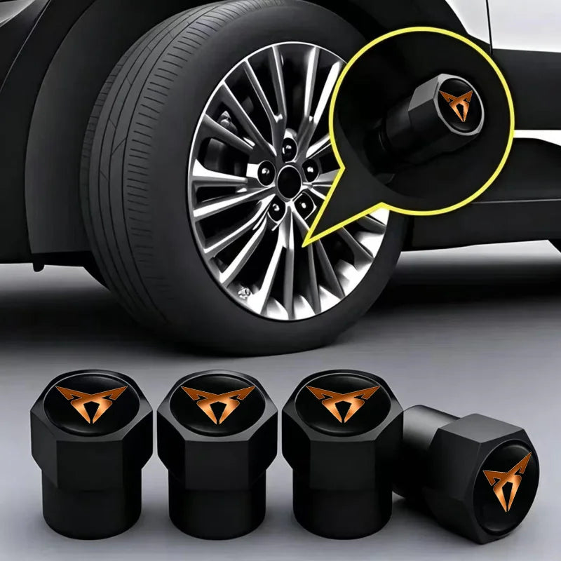 Metal Tire Valve Caps – Set of 4
