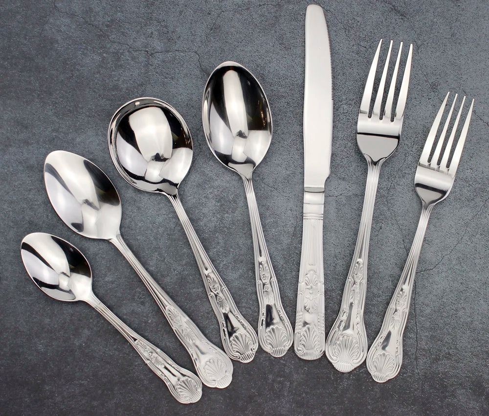 LUCF Vintage-Style Stainless Steel Flatware