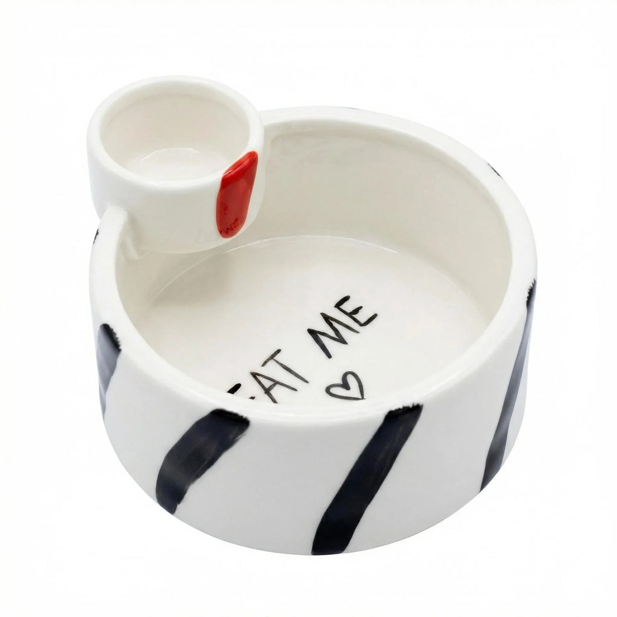 Ceramic Fries and Dip Bowl