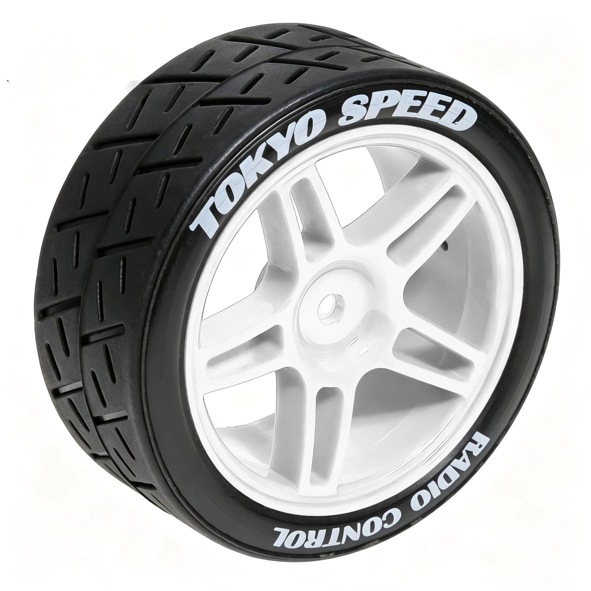 1:10 RC Car Tires & Wheels – Set of 4, 12 mm Hex