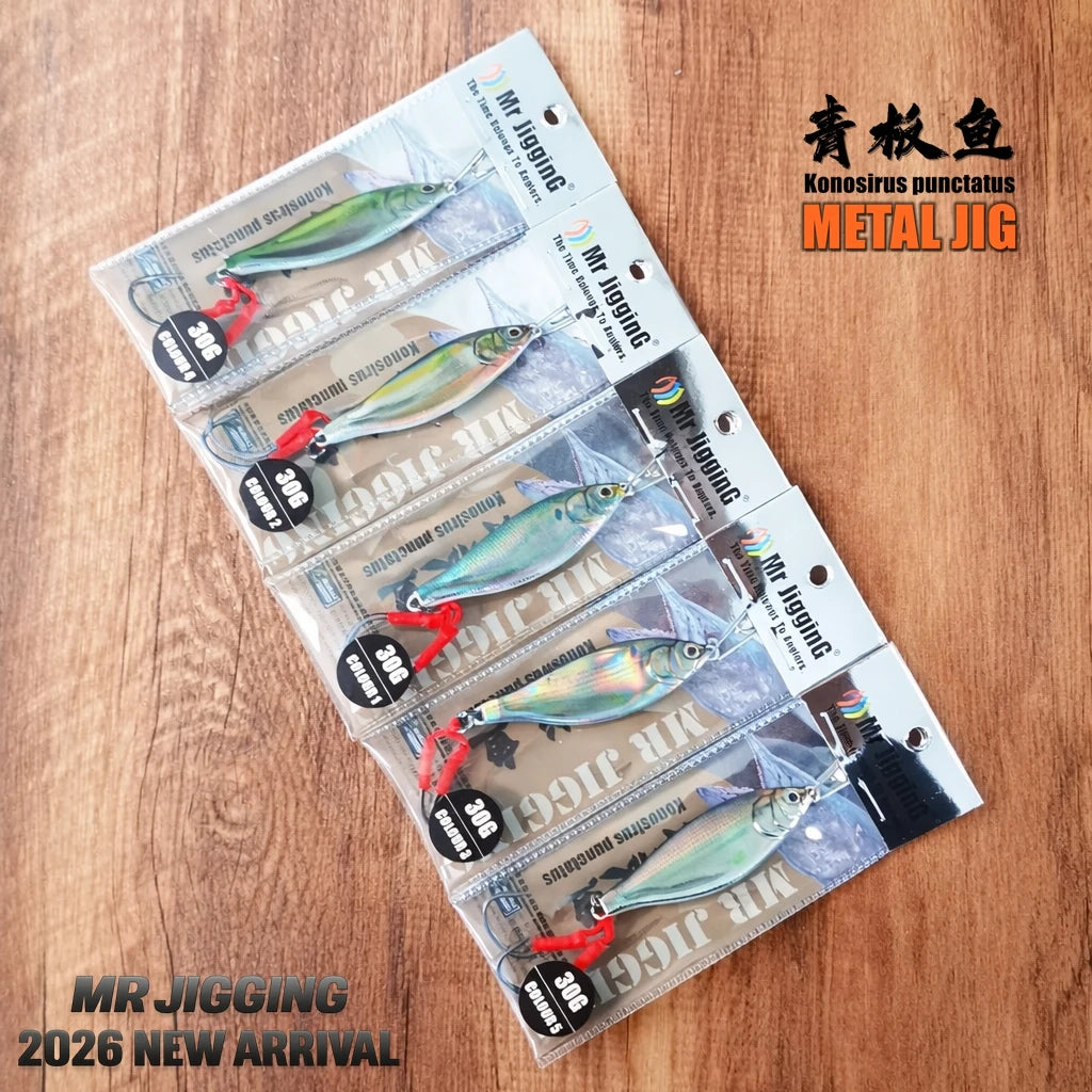 Konosirus-Style Metal Fishing Jigs — 10–40 g