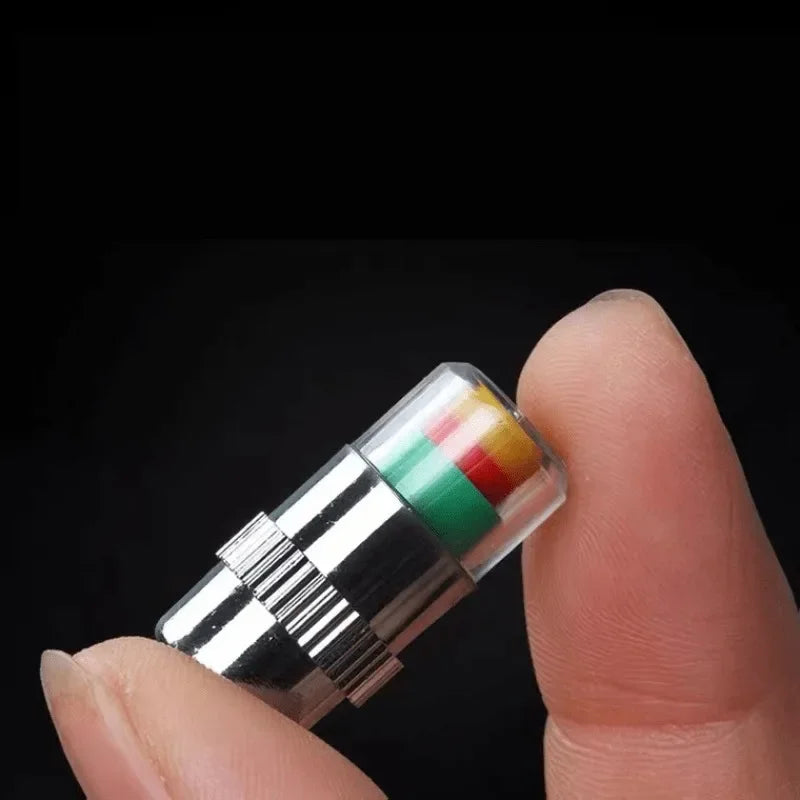 32 PSI Tire Pressure Indicator Valve Caps – Set of 4