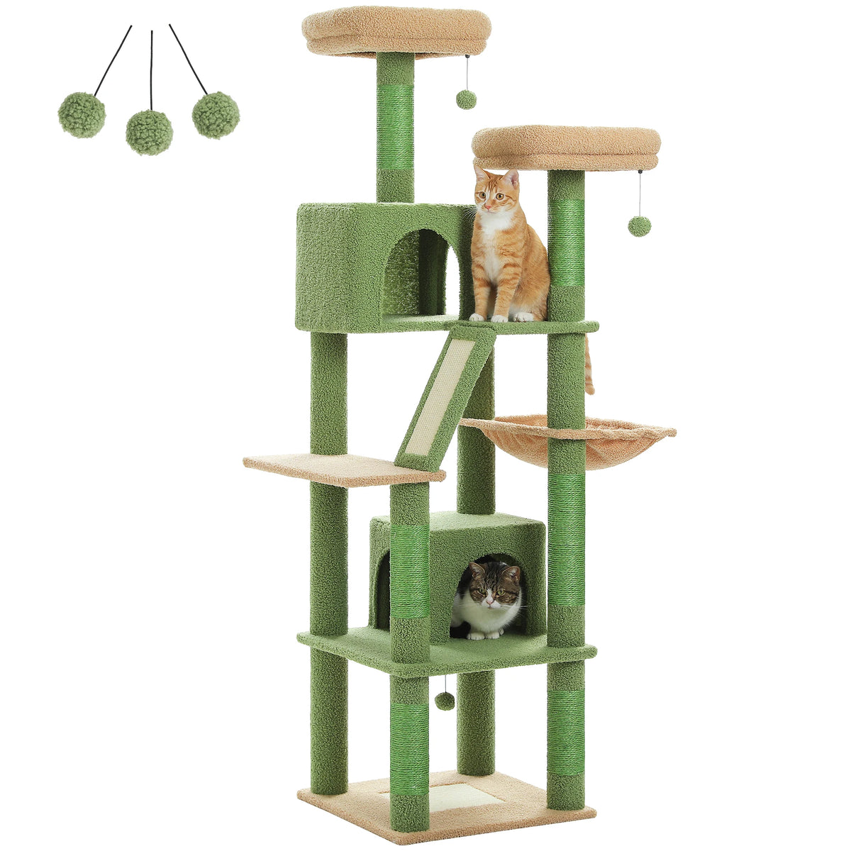 Multi-Level Cat Tree with Scratching Posts, Cozy Condo, Hammock, Large Cat Tower for Indoor Cats, Cat Scratching Board, Cat Toys Whispering Desires Shoppe