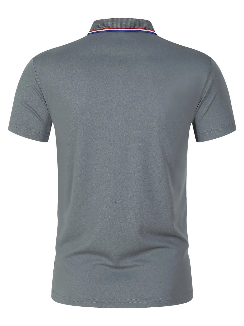 Men's Solid-Color Short-Sleeve Polo Shirt