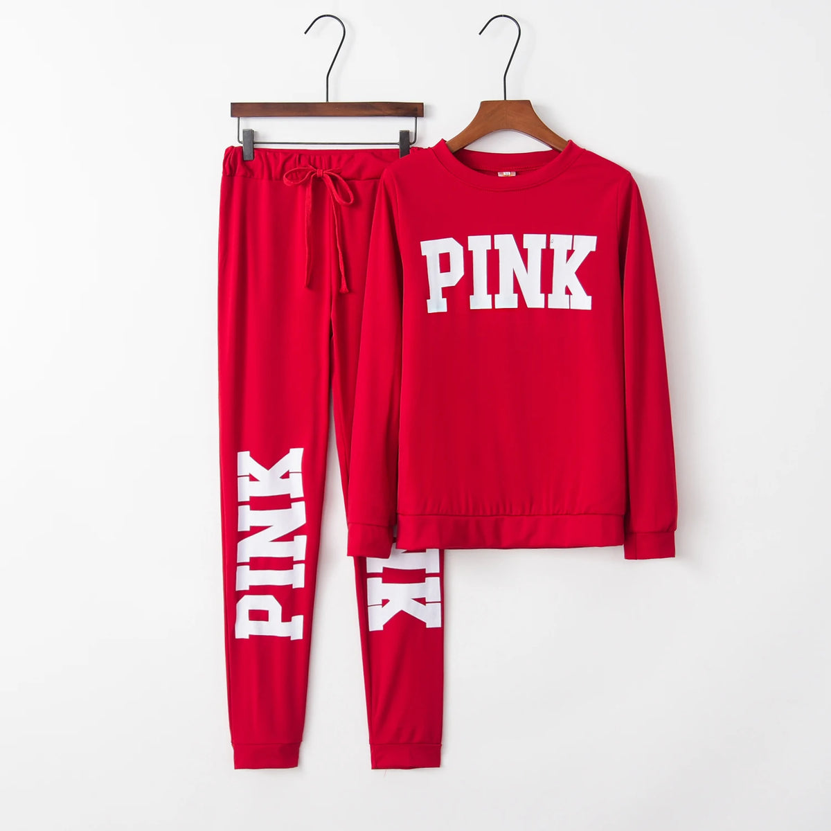 Women's Letter-Print Two-Piece Active-Casual Outfit