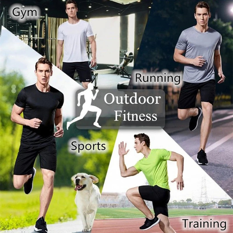 Men's Quick-Dry Short-Sleeve Athletic T-Shirt