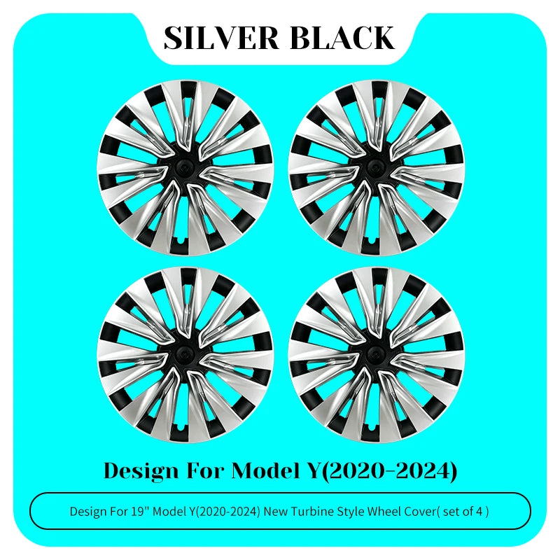 TSLLUG 19-Inch Wheel Covers for Tesla Model Y – Set of 4