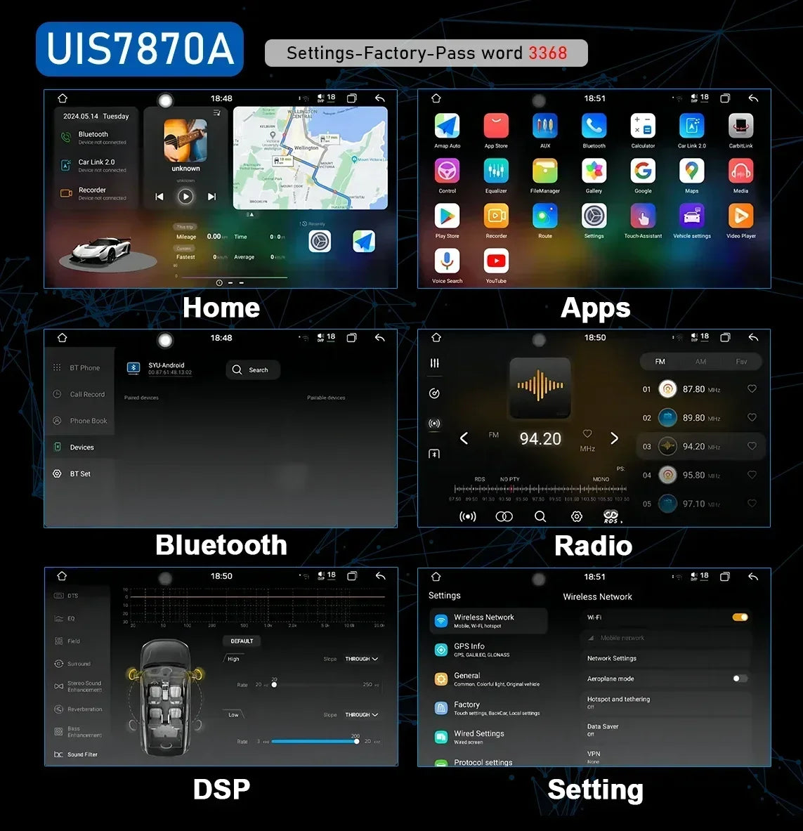 8-Inch Android Stereo for Selected Volvo Models