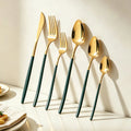 PINKTEN Stainless Steel Flatware — 6 Pieces