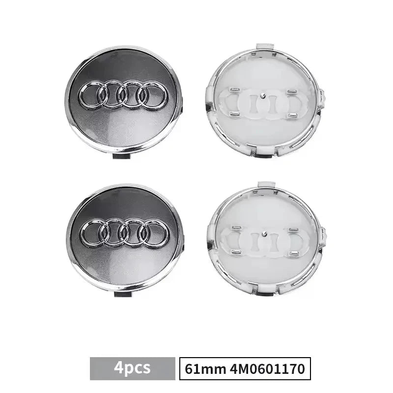 Wheel Center Caps – Set of 4, 60–69 mm Options
