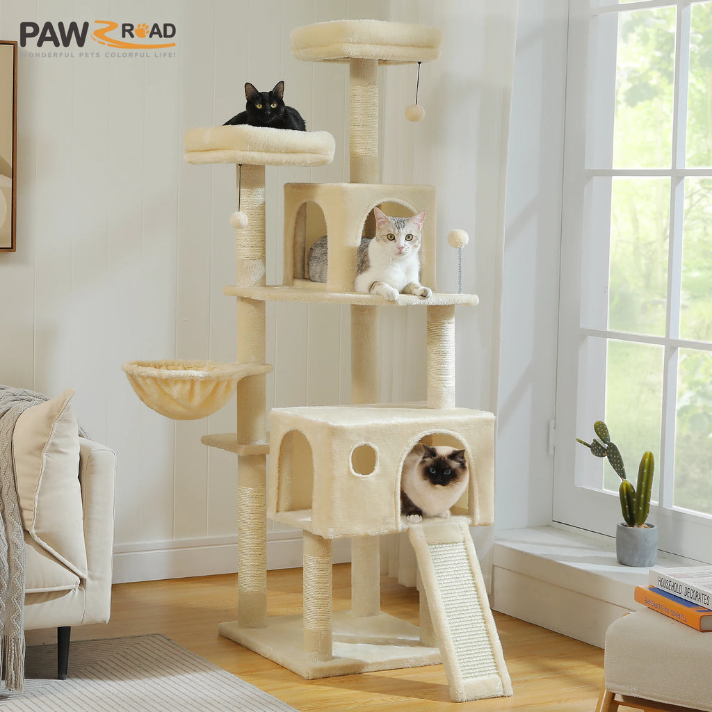 162cm Cat Tree with Sisal Posts & Hammock