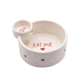 Ceramic Fries and Dip Bowl