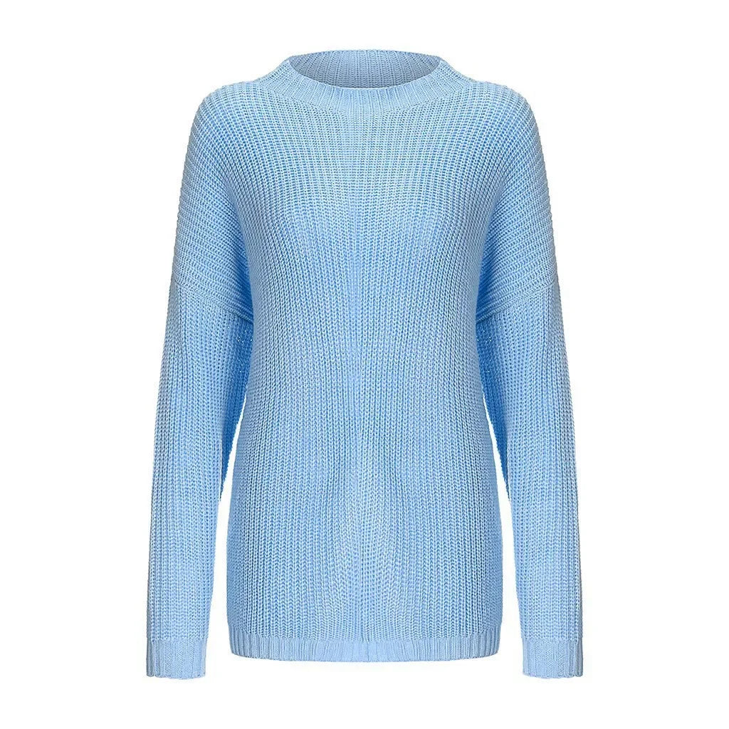 2026 New Winter Knitwear Women's Batwing Sleeve Knitted Pullover Solid Casual Loose Sweaters Ladies O-Neck Basic Pullover Jumper Whispering Desires Shoppe