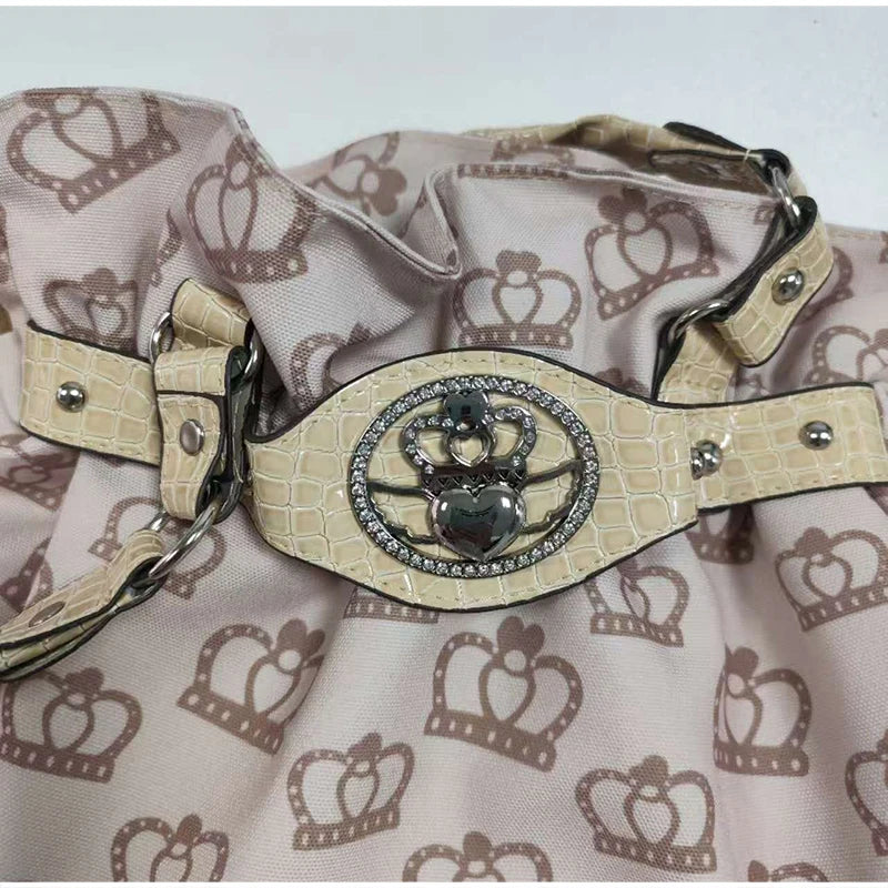 Women's Y2K Studded Shoulder Bag