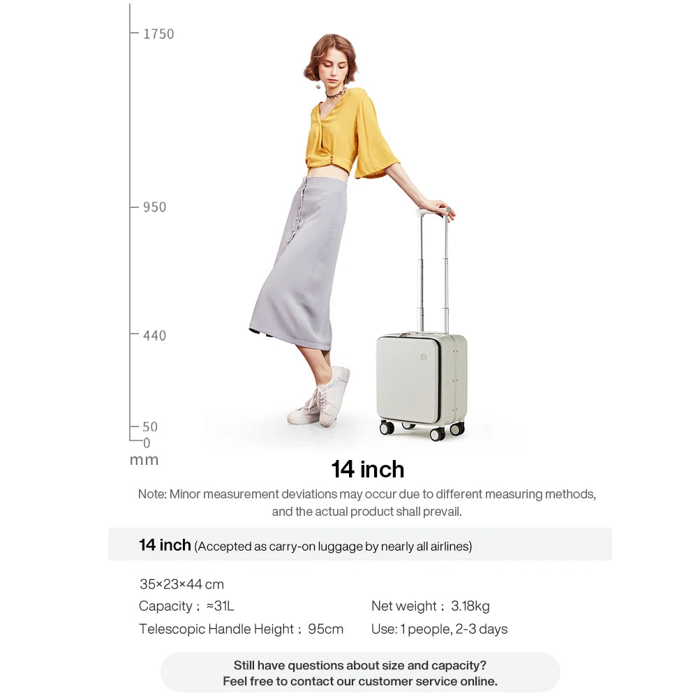 Mixi 14 Inch Underseat PC Hard Shell Suitcase Top Opening Aluminum Frame Travel Suitcases with Wheels Carry On Luggage Whispering Desires Shoppe