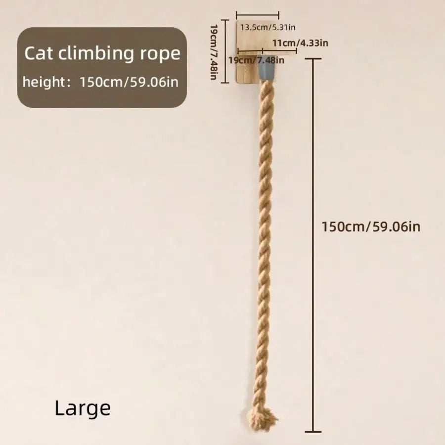 Wall-Mounted Sisal Cat Scratching Rope