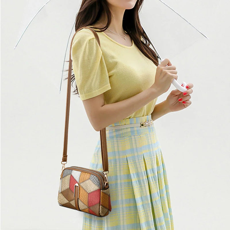 Yogodlns Women's Plaid Shoulder Bag