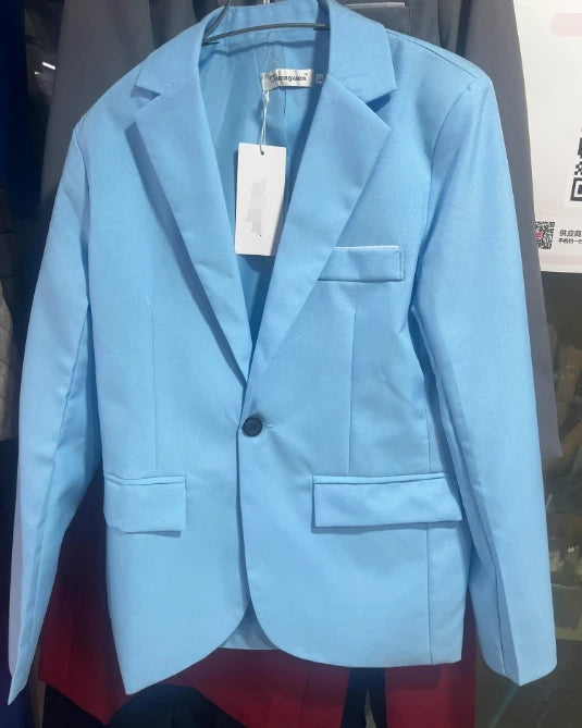 Men's Slim-Fit Double-Breasted Two-Piece Suit