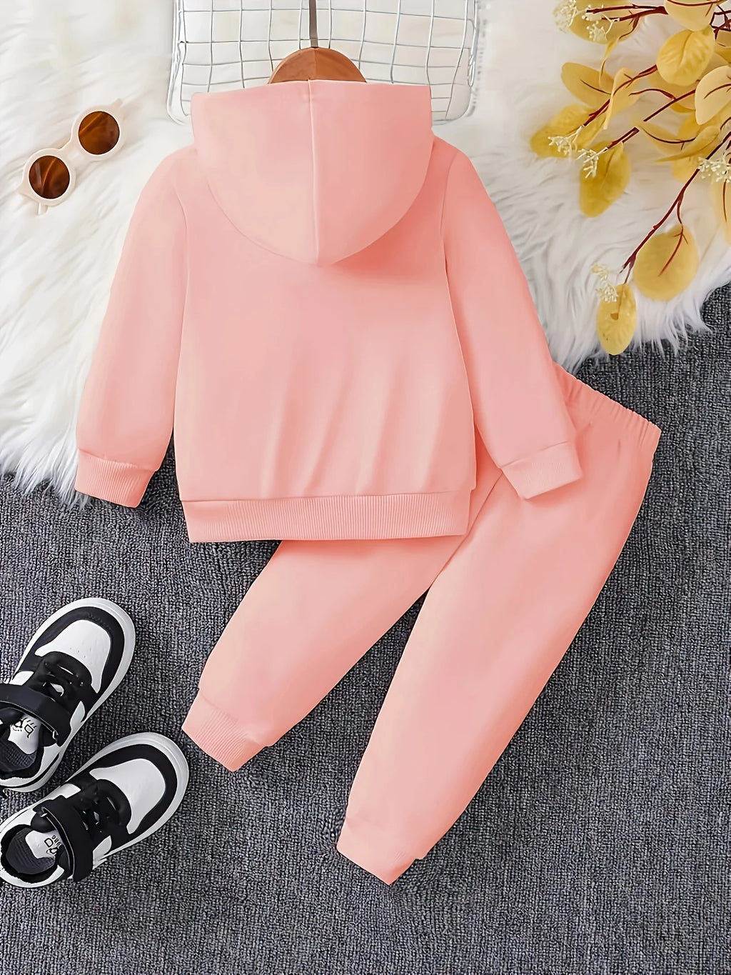Baby Cartoon Fleece Hoodie and Jogger Set