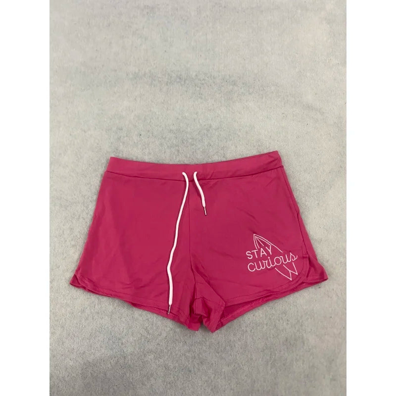 Women's Contrast-Strap Top and Shorts Set