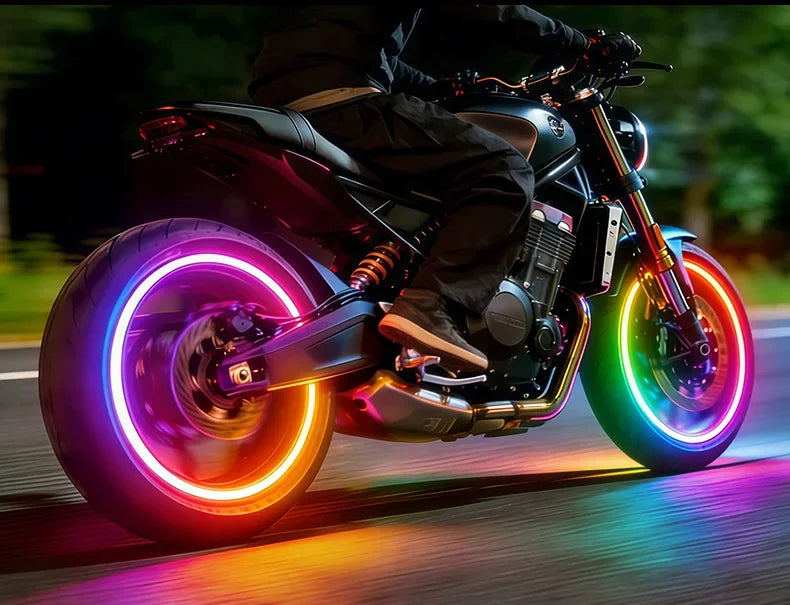 LED Tire Valve Lights – 2 or 4 Pieces