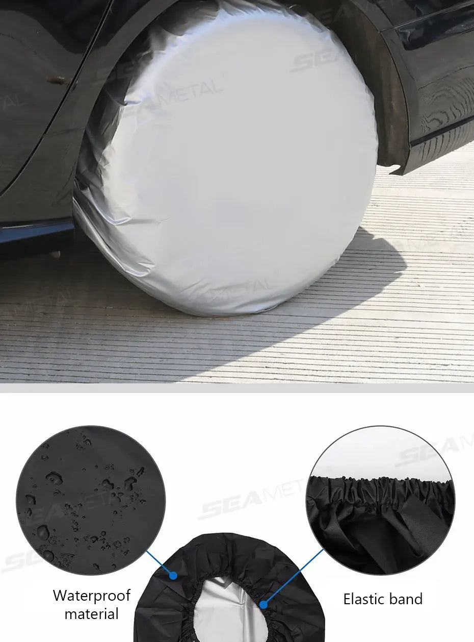 SEAMETAL Tire Covers – 29–32 Inch, 1 or 4 Pieces