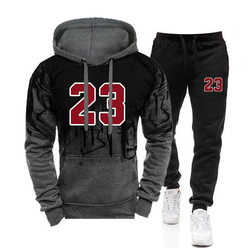 Men's Casual Sweatshirt & Sweatpants Set