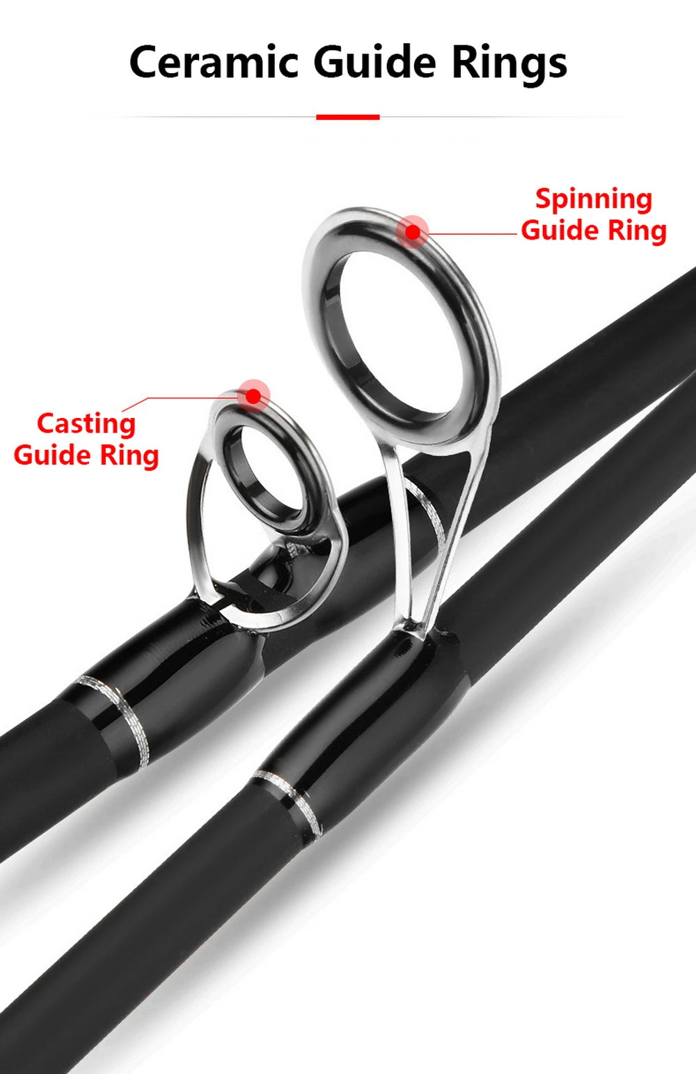 Carbon Fishing Rod with Two Tips — 2.7 or 3 m