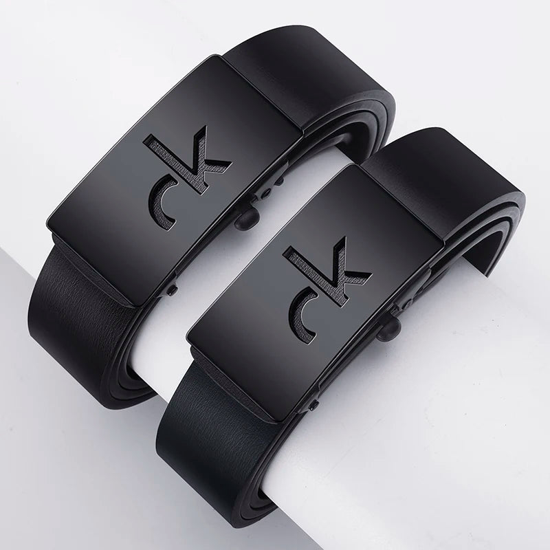 Men's Casual PU Belt with Automatic Buckle