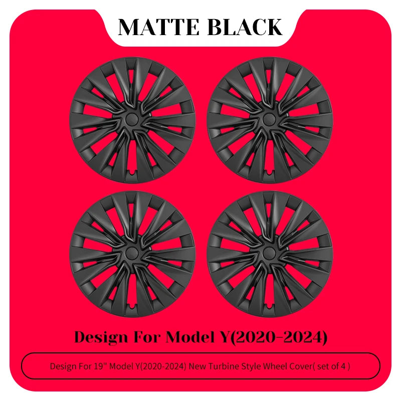 TSLLUG 19-Inch Wheel Covers for Tesla Model Y – Set of 4