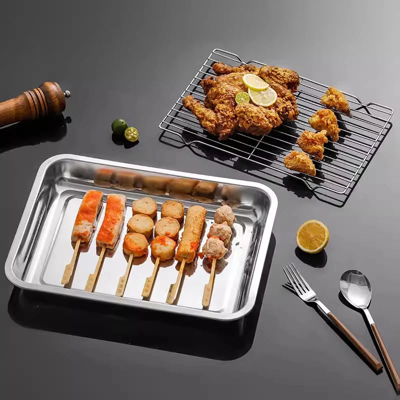 YOWEI Stainless Steel Baking Tray & Cooling Rack