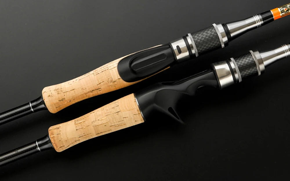 Carbon Fishing Rod with Two Tips — 1.8, 2.1 or 2.4 m