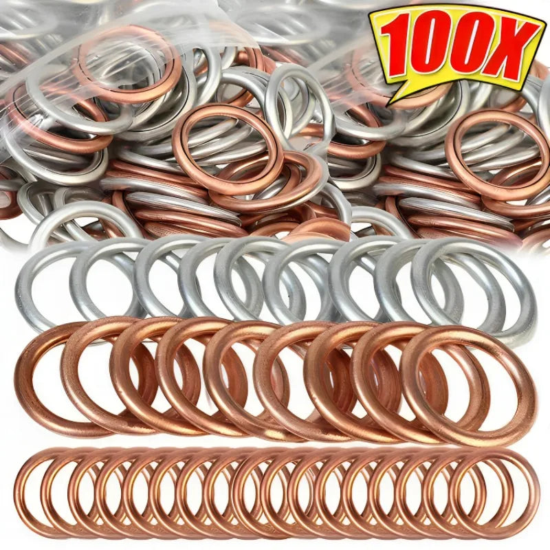 Copper & Aluminum Oil Drain Plug Washer Packs