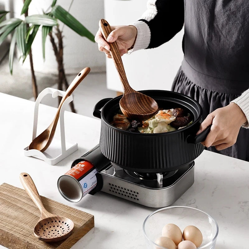 Teak Wood Cooking Utensils — Assorted Sets