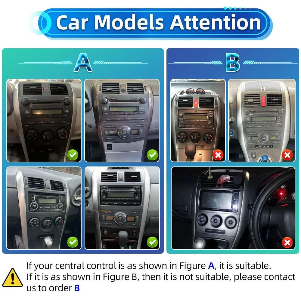 9-Inch Stereo for Toyota Corolla E140/E150 — 4 GB / 64 GB