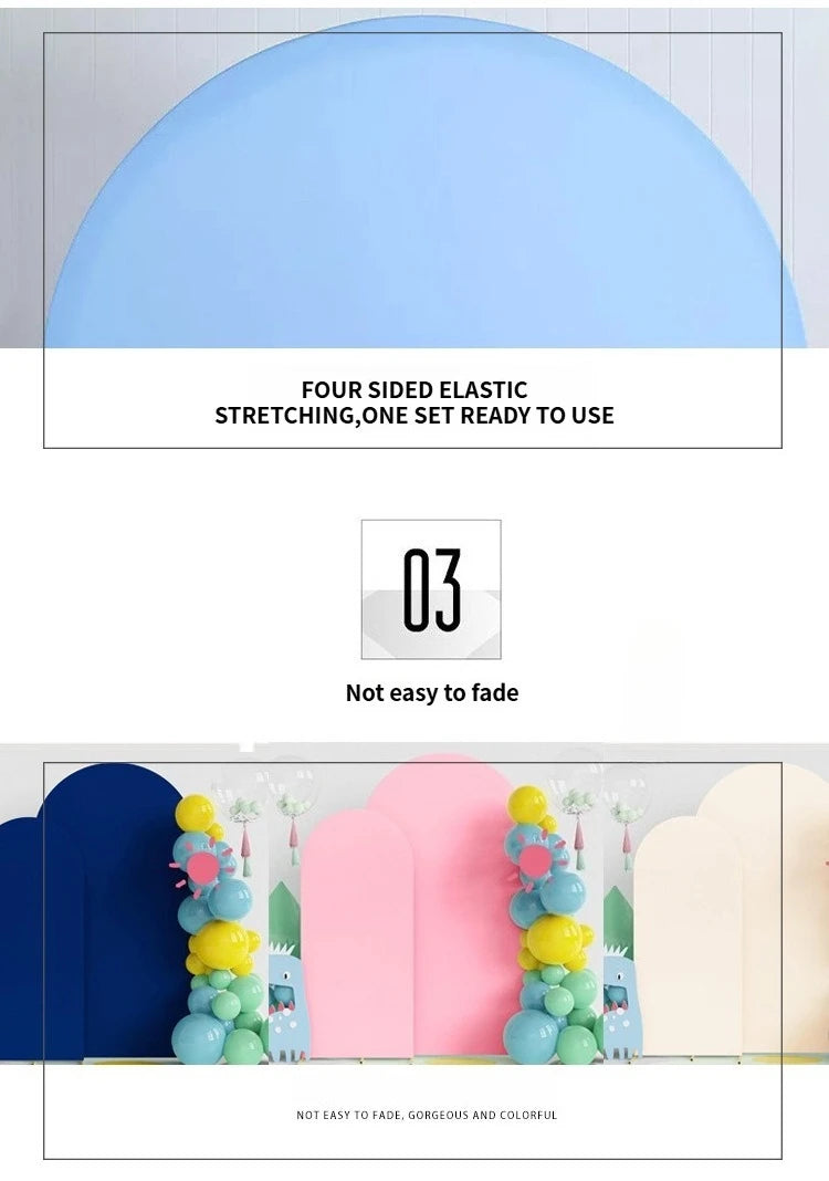 Stretch Polyester Arch Backdrop Cover