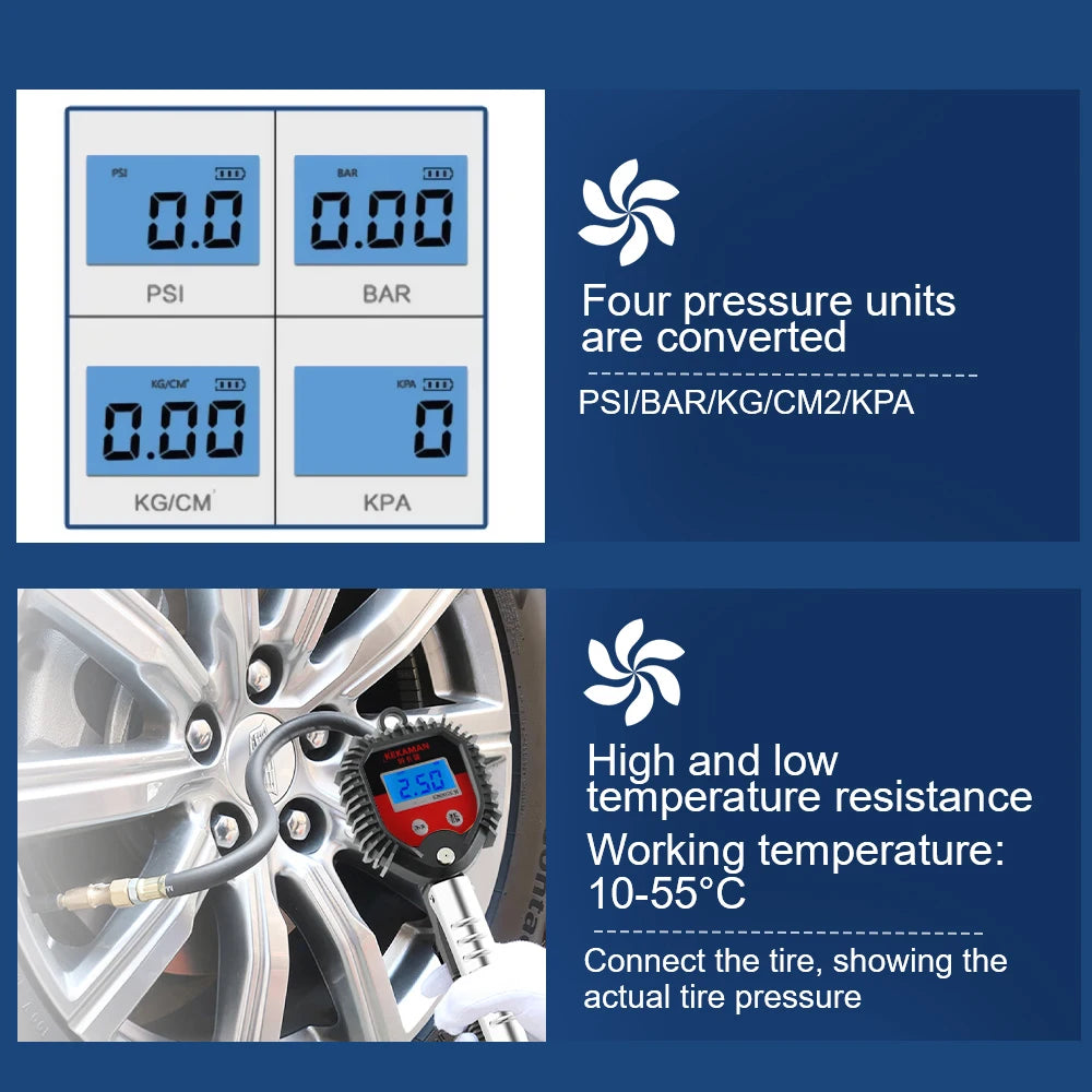 LEEPEE Digital Tire Inflator & Pressure Gauge