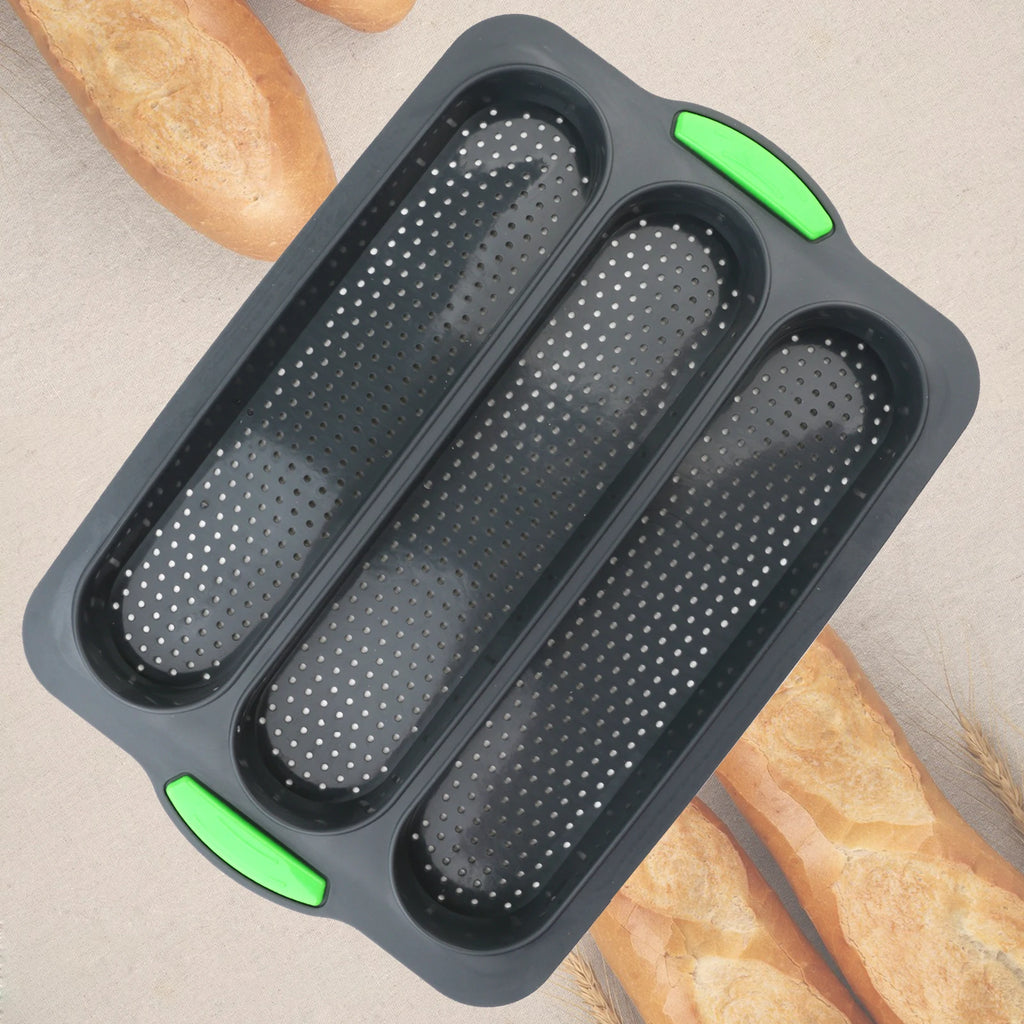 Silicone Baguette & Bun Baking Tray