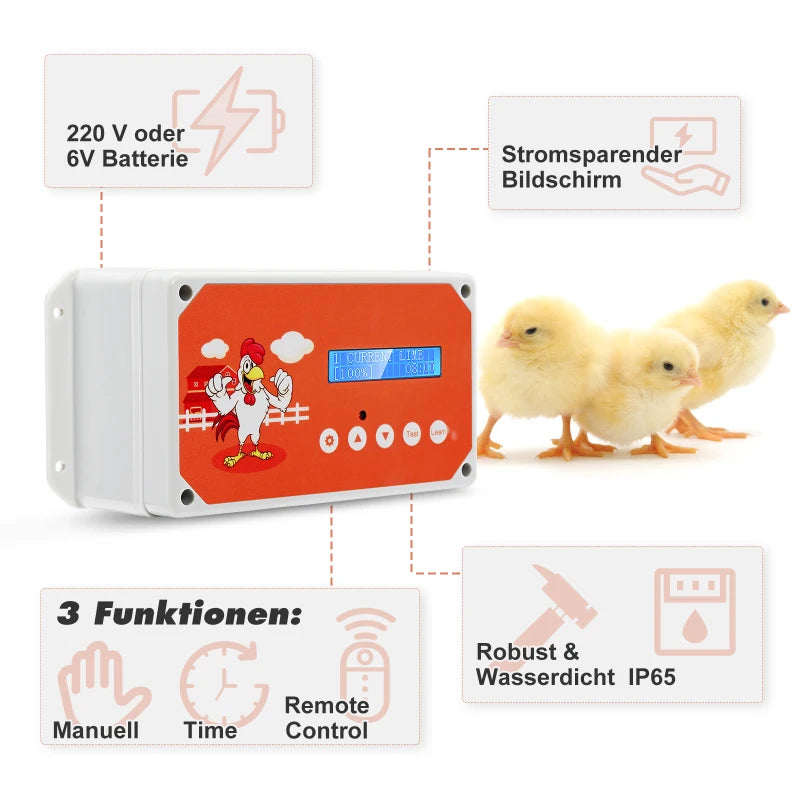 Automatic Chicken Coop Door Opener — Door Not Included