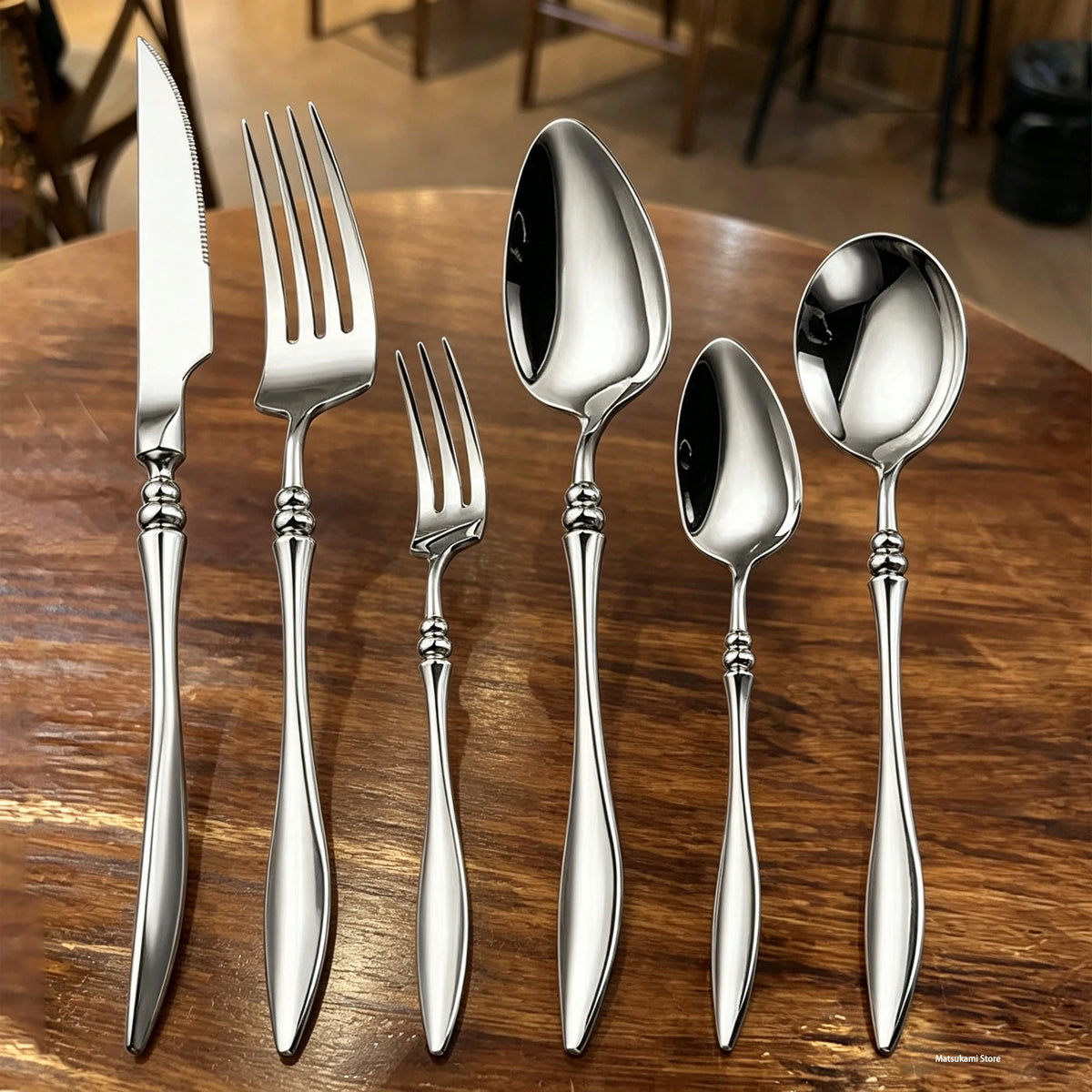 Stainless Steel Cutlery Set — 6 Pieces