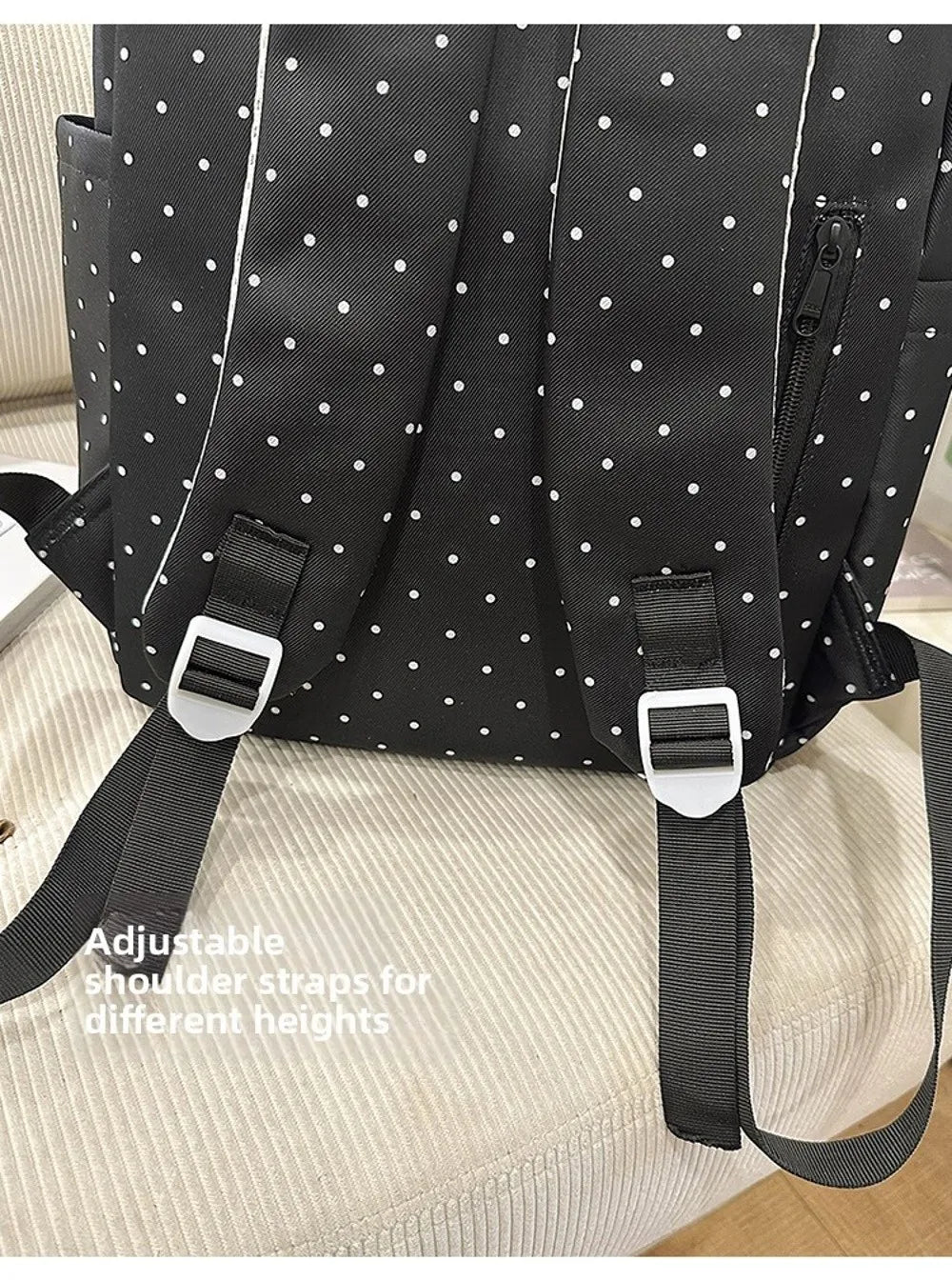 Piano-Key Print Lightweight Backpack