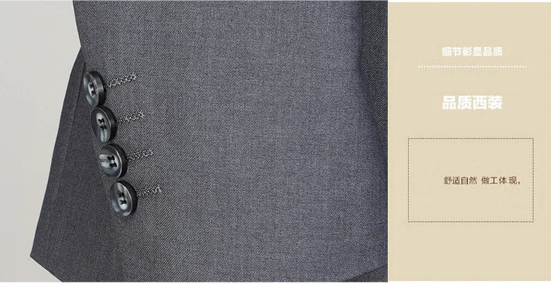 Men's Two-Piece Formal Suit – Blazer & Trousers