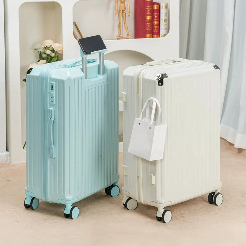 Luggage 2025 New Style 20inch Boarding Small Trolley Suitcase Male Password Leather Suitcase 24 Strong Durable Whispering Desires Shoppe