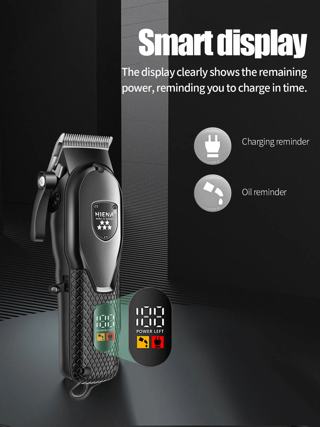 HIENA Rechargeable Hair Trimmer Kit