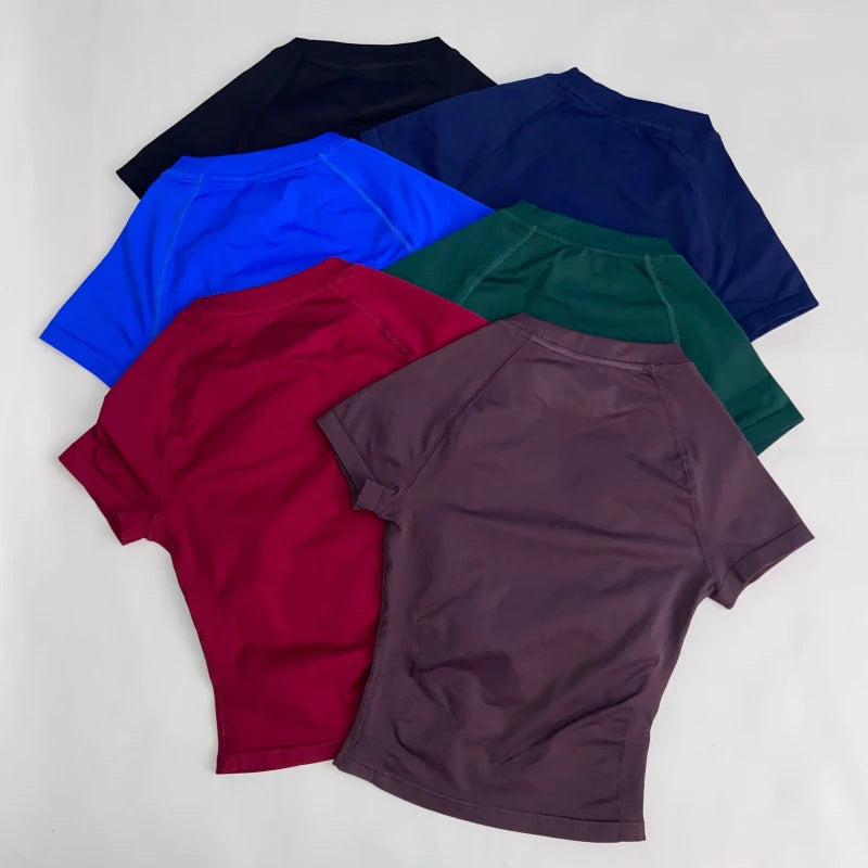 Women's Workout Crop Tops and Shorts — Top or Set Options