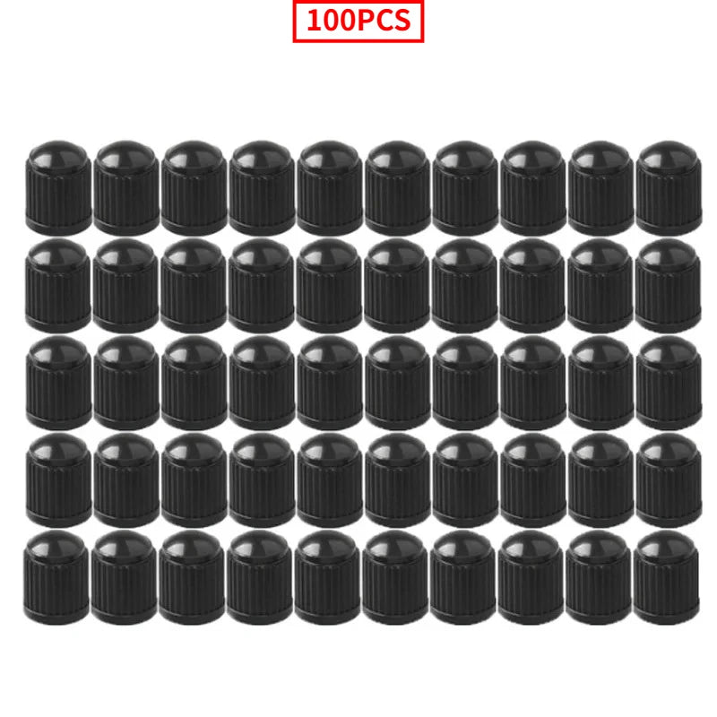 Plastic Tire Valve Caps – Pack of 100