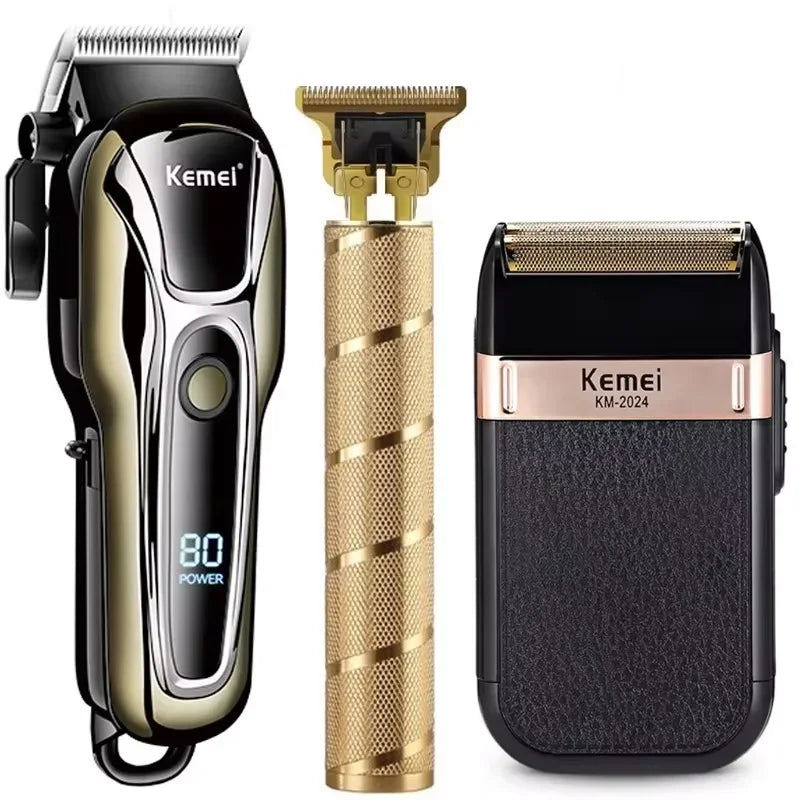 Kemei Cordless Hair Clipper & Trimmer Set