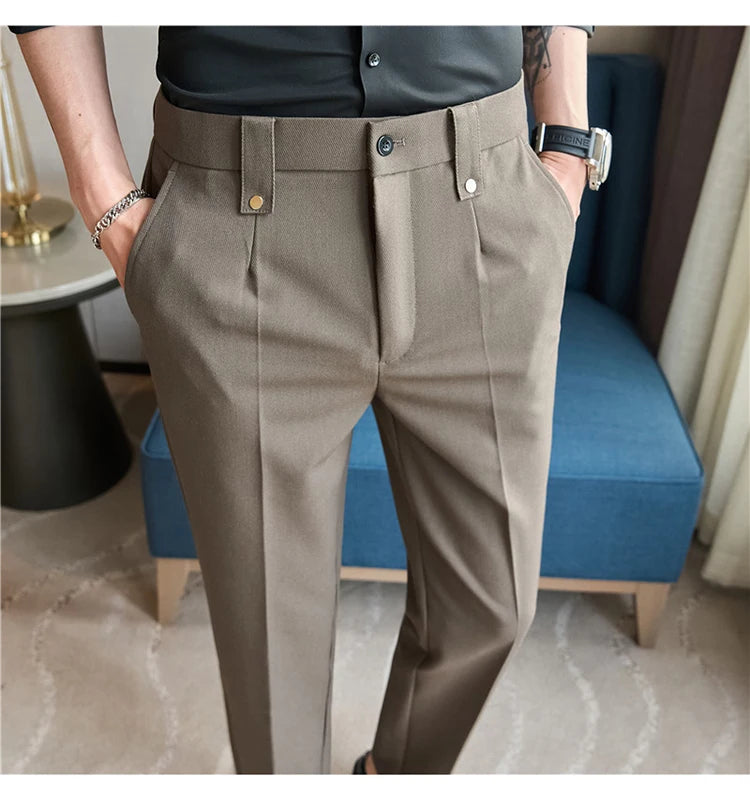 Men's Smart-Casual Stretch Dress Pants