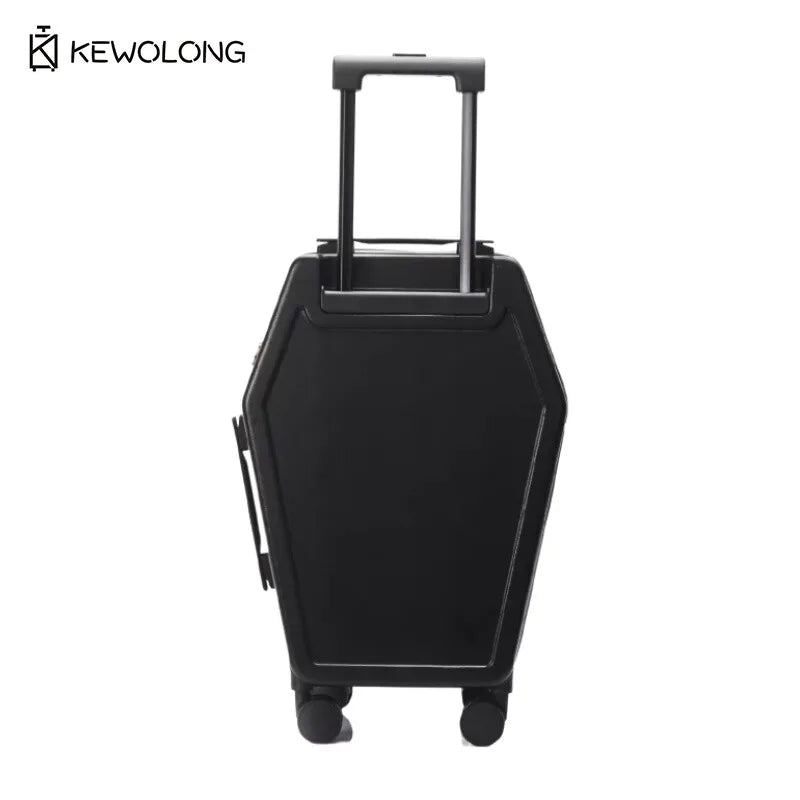 Gothic Coffin-Style Spinner Suitcase