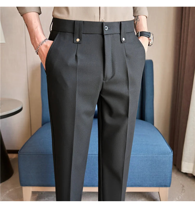 Men's Smart-Casual Stretch Dress Pants
